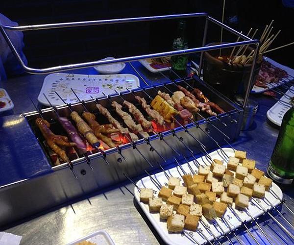 北京室内烧烤店自动无烟烧烤机多少钱一套